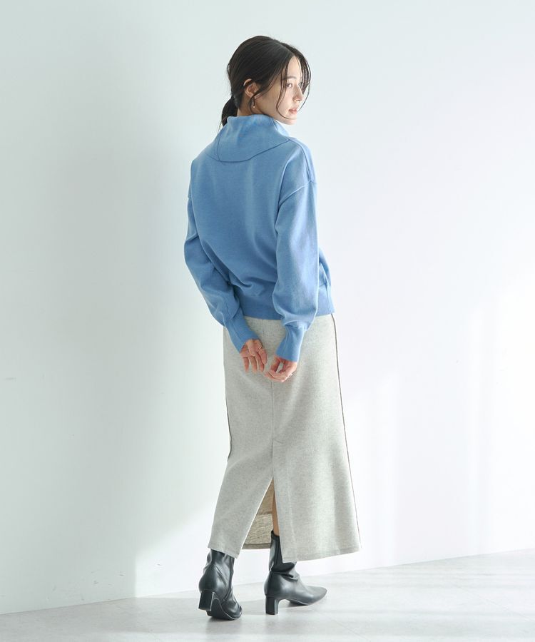 YECCA VECCA「メルトンナロースカート」|タイト|