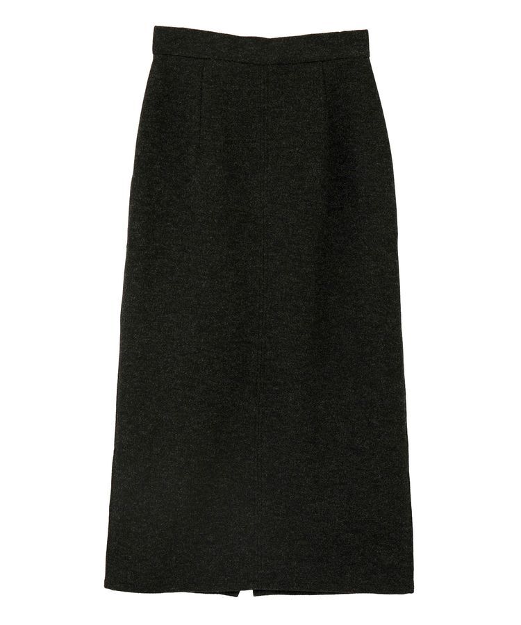 YECCA VECCA「メルトンナロースカート」|タイト|