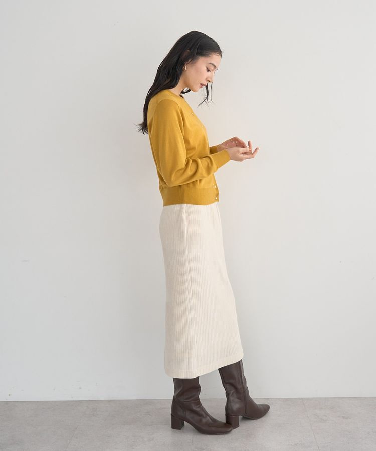 YECCA VECCA「コーデュロイナロースカート」|タイト|