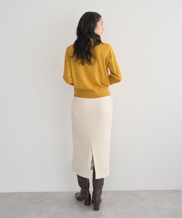 YECCA VECCA「コーデュロイナロースカート」|タイト|