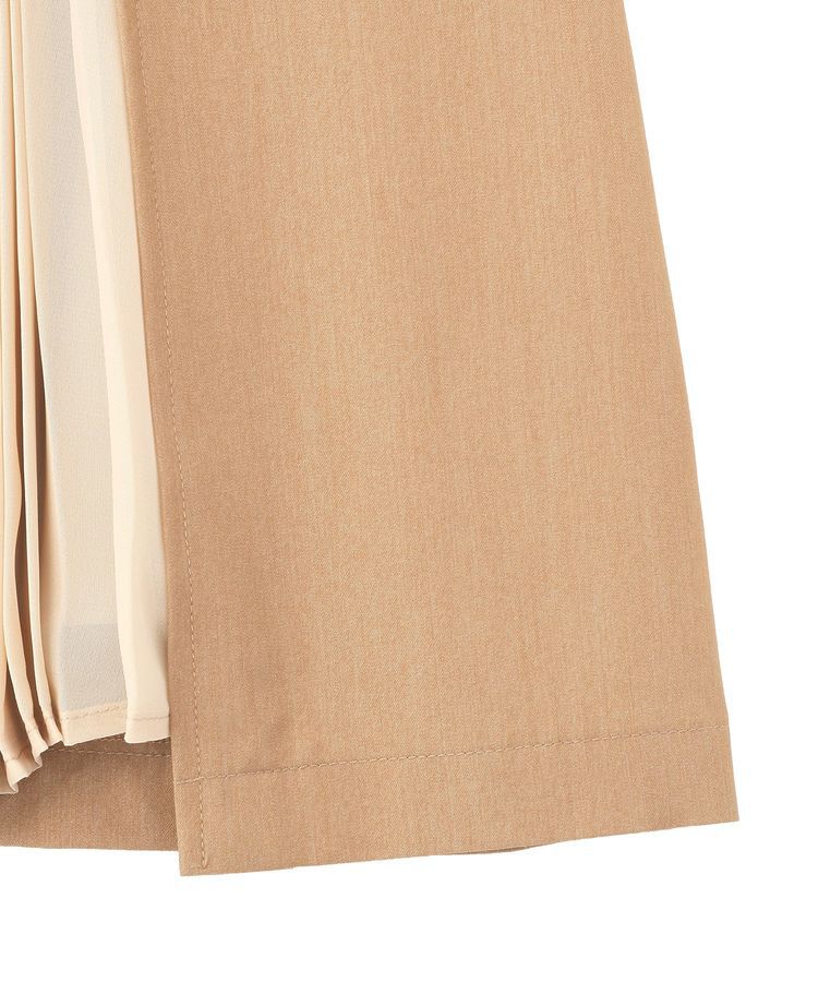 YECCA VECCA「プリーツMIXフレアスカート」|フレア|