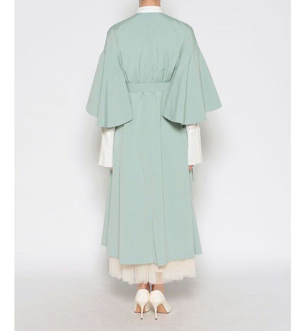 LOULOU WILLOUGHBY「【LOULOU WILLOUGHBY】フリルスリーブタフタコート」|ダッフルコート|