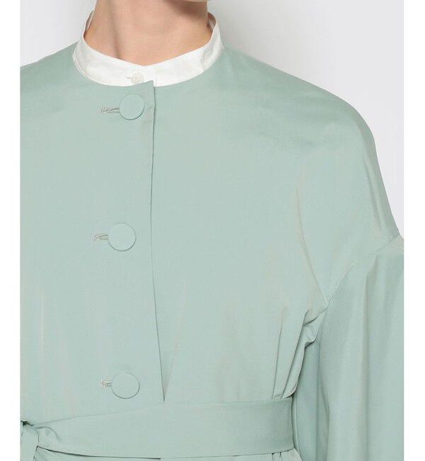 LOULOU WILLOUGHBY「【LOULOU WILLOUGHBY】フリルスリーブタフタコート」|ダッフルコート|