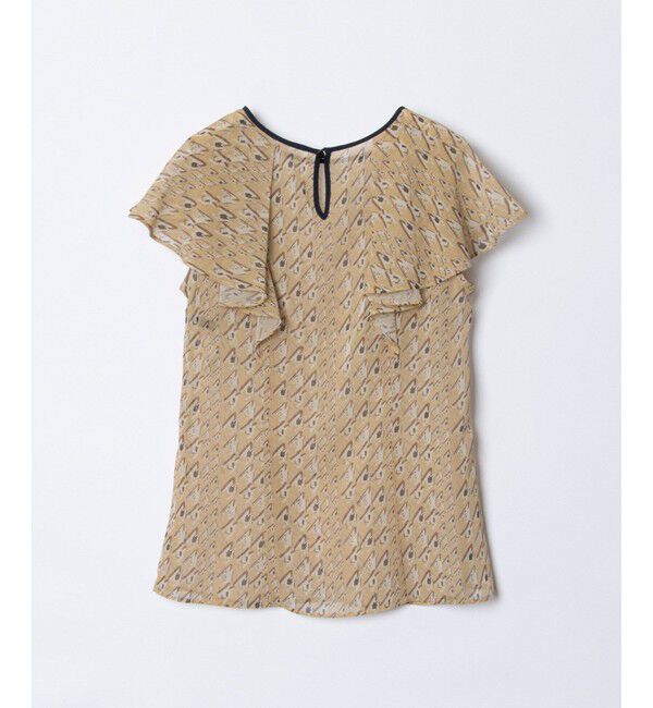 allureville「バイヤスチドリプリントフレアスリーブブラウス」|その他|