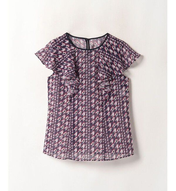 allureville「バイヤスチドリプリントフレアスリーブブラウス」|その他|