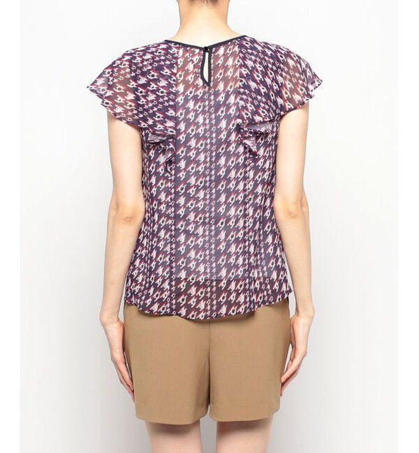 allureville「バイヤスチドリプリントフレアスリーブブラウス」|その他|