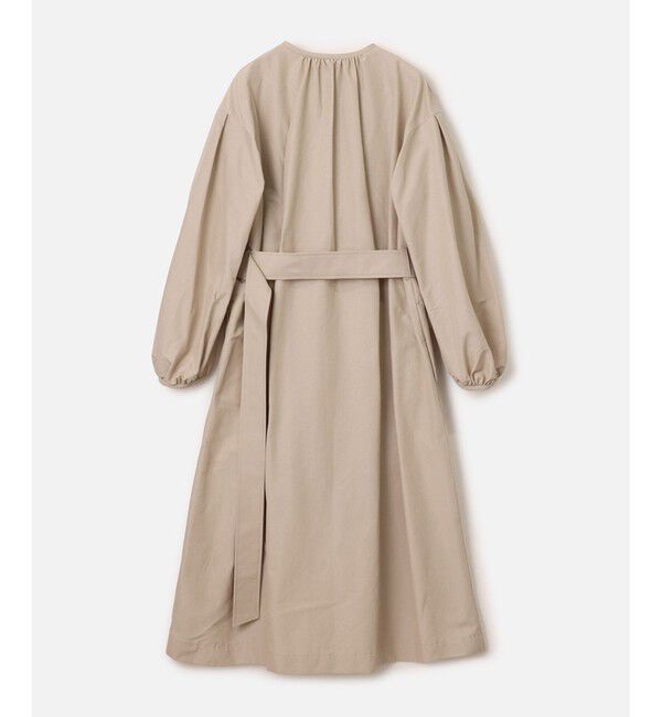 allureville「綿ナイロンクロスギャザーネックコート」|ダッフルコート|