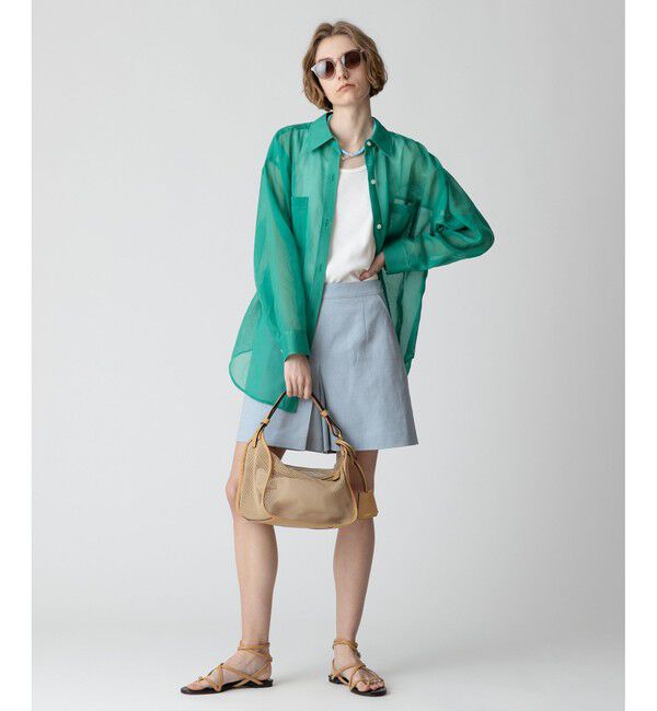 allureville「【セットアップ対応可能】リネンコンシャークスキンショートパンツ」|その他|