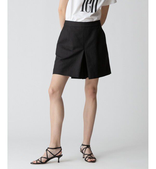 allureville「【セットアップ対応可能】リネンコンシャークスキンショートパンツ」|その他|