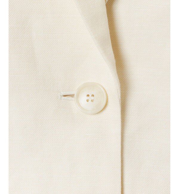 allureville「【セットアップ対応可能】リネンコンシャークスキンハーフスリーブジャケット」|テーラードジャケット|