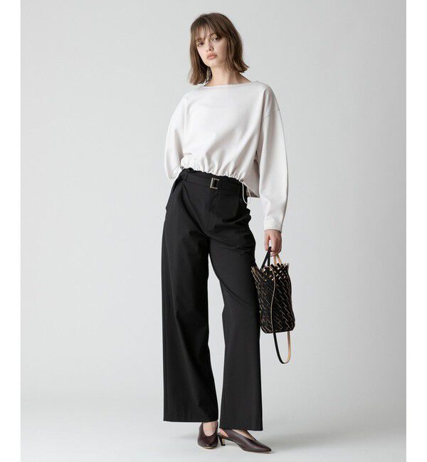 allureville「ブークレーダンボールクロップドプルオーバー」|Tシャツ・カットソー|