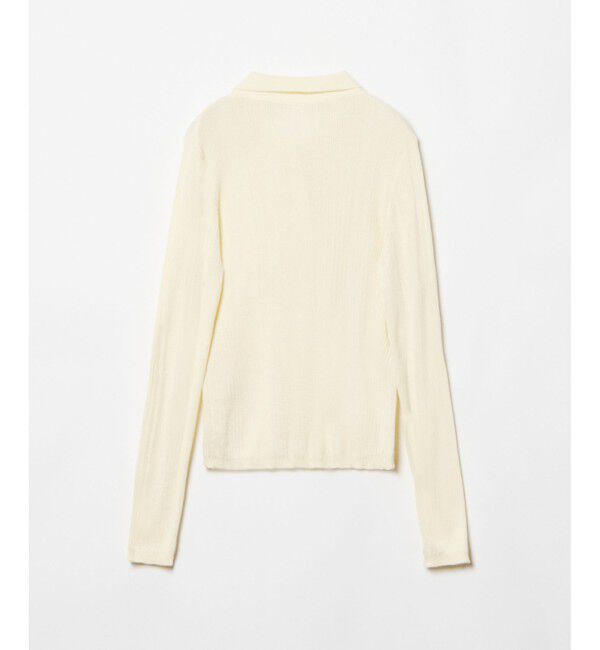 allureville「ランダムストライプニットポロ」|ニット・セーター|