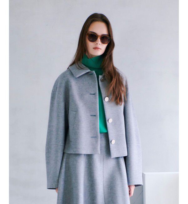 allureville「ボンディングステンカラーブルゾン」|ブルゾン・スタジャン|