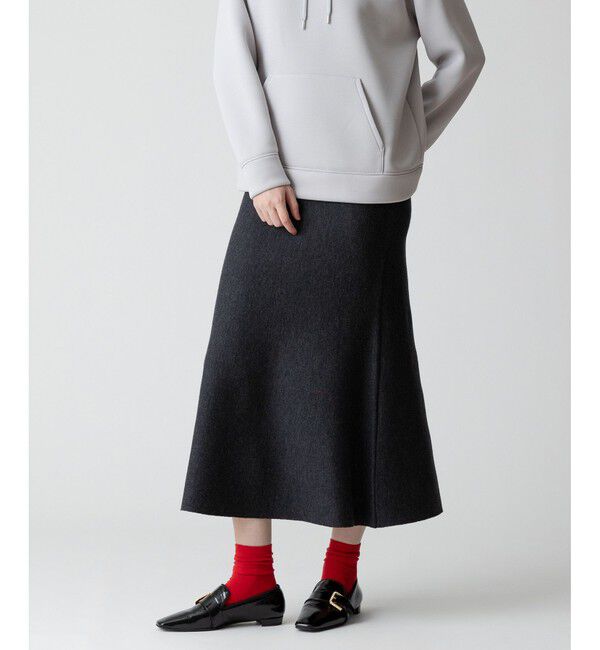 allureville「【セットアップ対応可能】ウール混Wフェイスナローマーメイドスカート」|スカート|