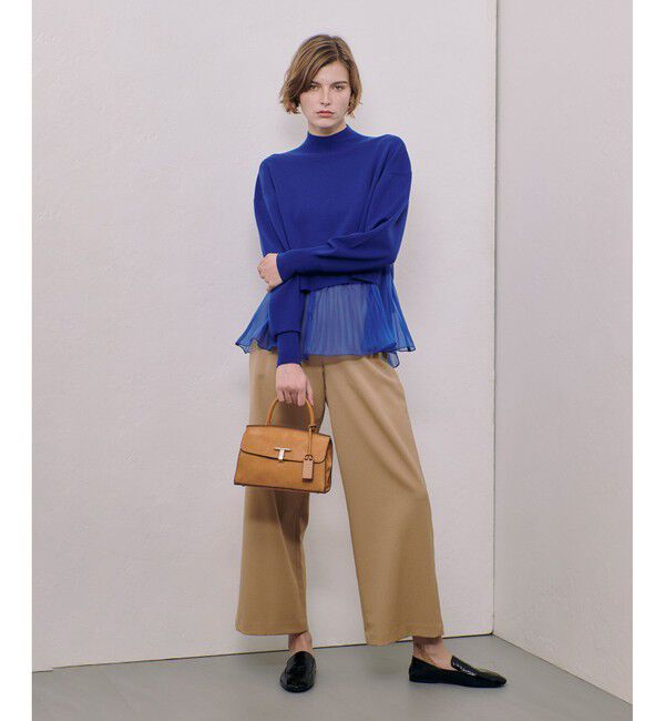 allureville「ウールライクフランネルヨークレスパンツ」|サルエル|