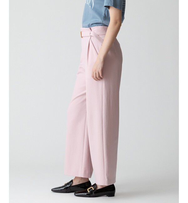 allureville「ウールライクフランネルヨークレスパンツ」|サルエル|