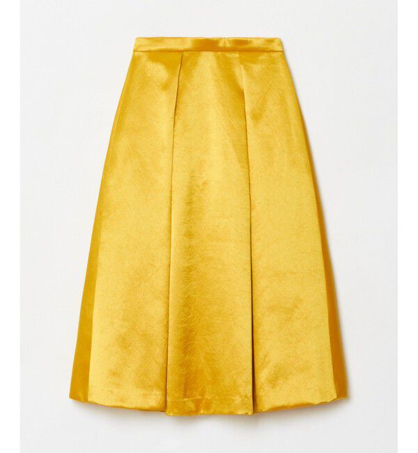 allureville「アセテートサテンボンディングスカート」|フレア|