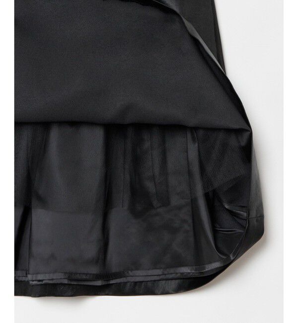 allureville「アセテートサテンボンディングスカート」|フレア|