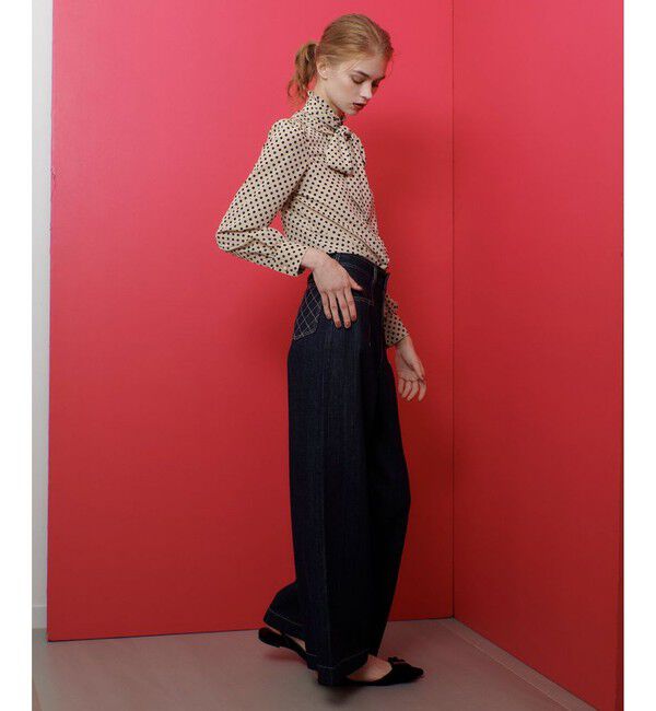 LOULOU WILLOUGHBY「【LOULOU WILLOUGHBY】◇デニムバギーパンツ」|デニム|