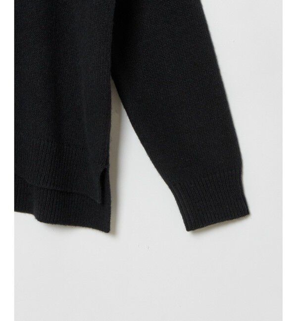 allureville「シャギーラメロゴインターシャプルオーバー」|ニット・セーター|