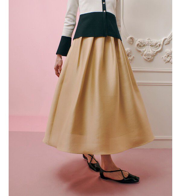 LOULOU WILLOUGHBY「【LOULOU WILLOUGHBY】シルキーダブルクロススカート」|スカート|