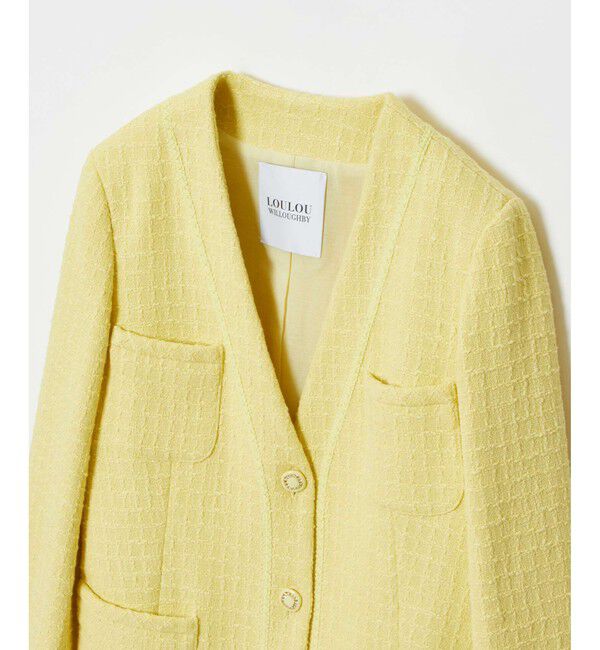 LOULOU WILLOUGHBY「【LOULOU WILLOUGHBY】スラブツイードロングジャケット」|その他|