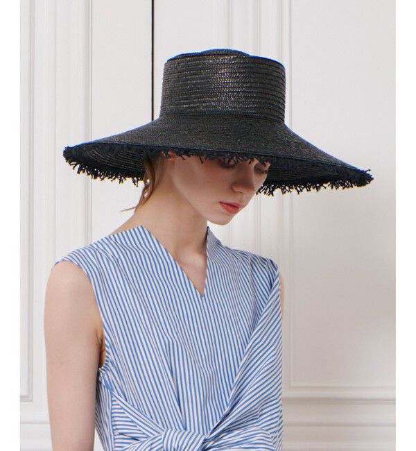 LOULOU WILLOUGHBY「【LOULOU WILLOUGHBY】フリンジブリムストローハット」|ハット|