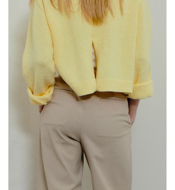 allureville「エアリーループバックスリットプルオーバー」|ニット・セーター|