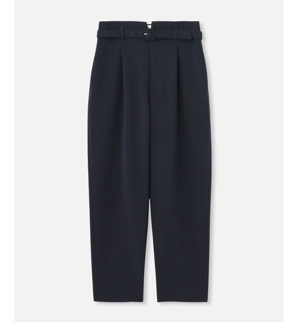 allureville「ダブルクロスベルト付タックパンツ」|チノ|