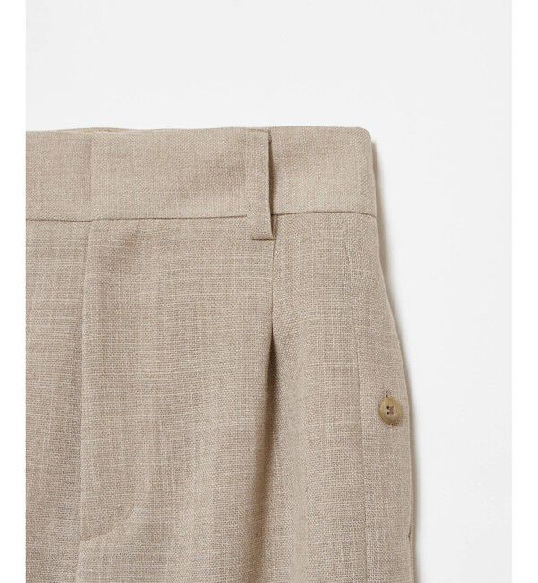 allureville「リネンライクタックワイドパンツ」|チノ|