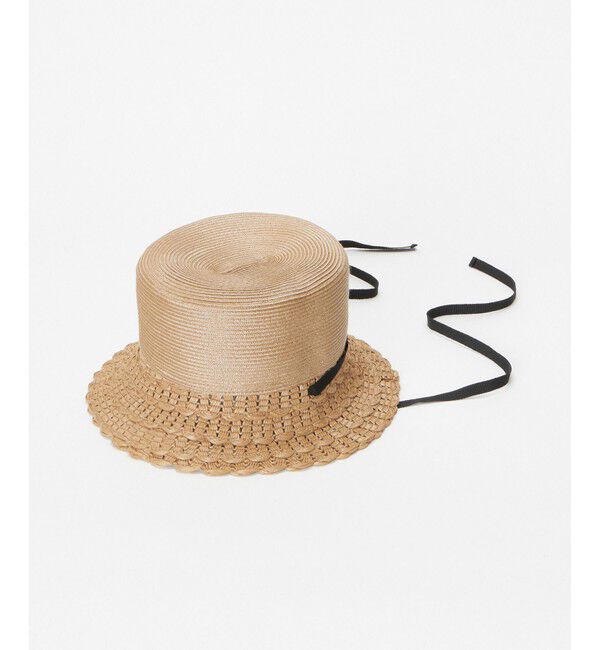 LOULOU WILLOUGHBY「【LOULOU WILLOUGHBY】スカラップブリムバケットハット」|ハット|