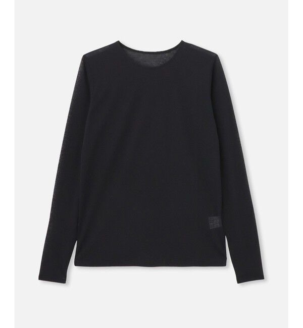 allureville「シアー天竺ロンTEE」|Tシャツ・カットソー|ブラック