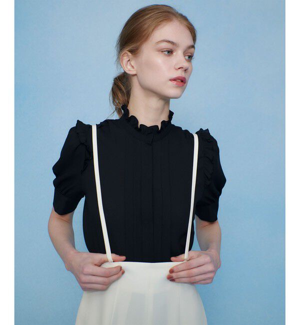 LOULOU WILLOUGHBY「【LOULOU WILLOUGHBY】アムンゼンプチフリルブラウス」|シャツ・ブラウス|