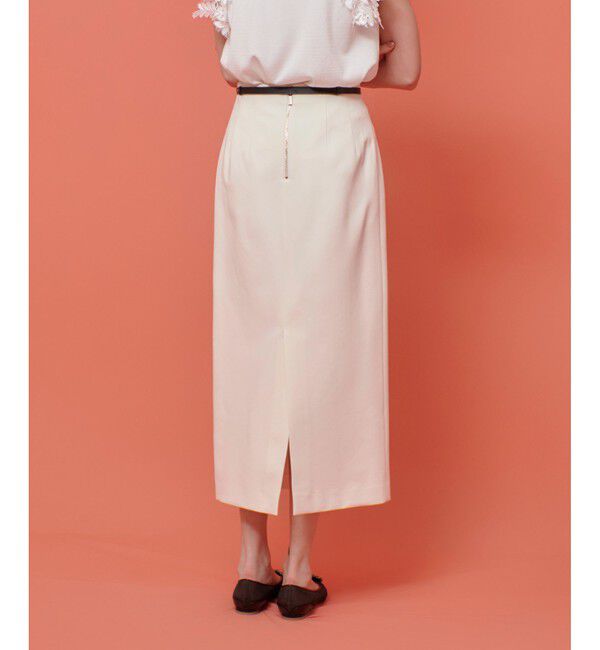 LOULOU WILLOUGHBY「【LOULOU WILLOUGHBY】カメリアポンチタイトスカート」|タイト|