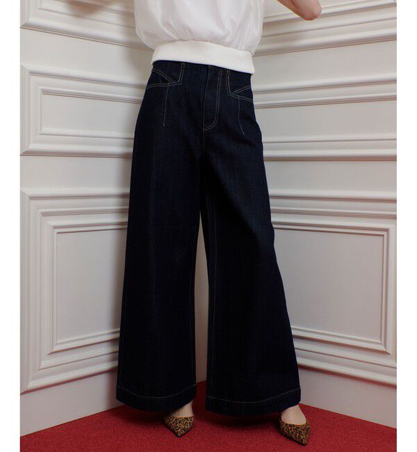 LOULOU WILLOUGHBY「◇【LOULOU WILLOUGHBY】デニムバギーパンツ」|デニム|インディゴ