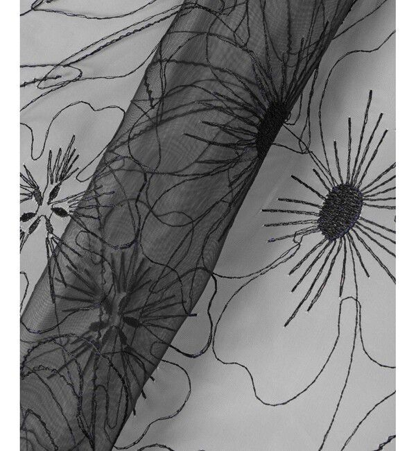 LOULOU WILLOUGHBY「【LOULOU WILLOUGHBY】オーガンジーフラワー刺繍ブラウス」|シャツ・ブラウス|