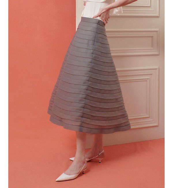 LOULOU WILLOUGHBY「【LOULOU WILLOUGHBY】ダブルラッセルステッチスカート」|スカート|