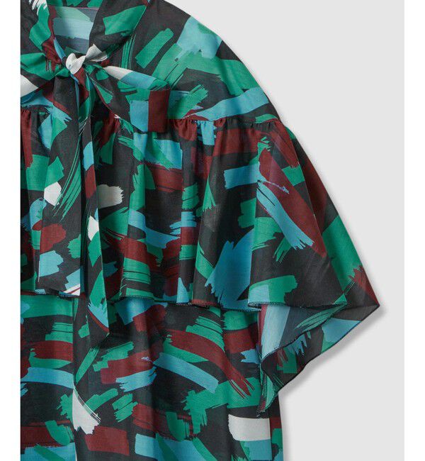 LOULOU WILLOUGHBY「【LOULOU WILLOUGHBY】ブラッシュプリントブラウス」|シャツ・ブラウス|