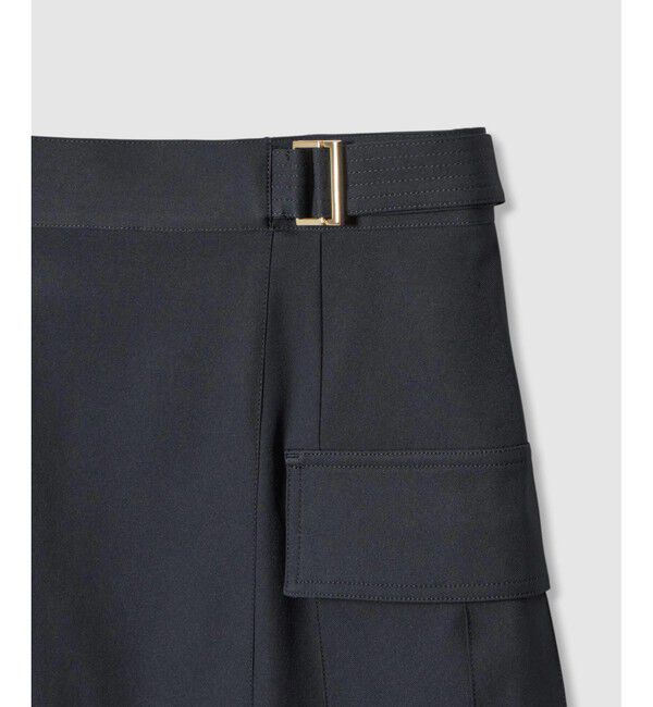 allureville「ツイルストレッチサファリスカート」|スカート|