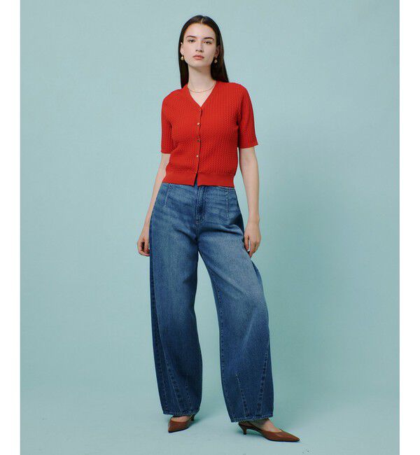 allureville「セミバギーデニムパンツ」|デニム|