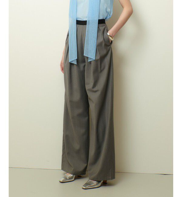 allureville「トリアセサイロタックパンツ」|スラックス|