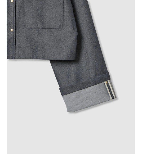 allureville「リジッドデニムライクブルゾン」|ブルゾン・スタジャン|