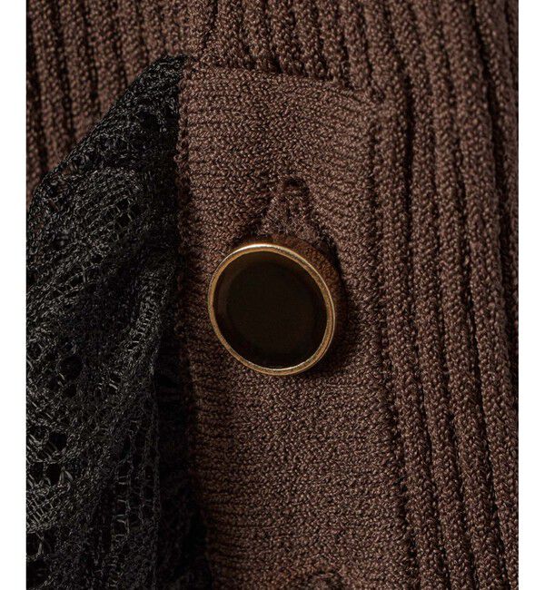 LOULOU WILLOUGHBY「【LOULOU WILLOUGHBY】スリーブヘムレースプルオーバー」|ニット・セーター|