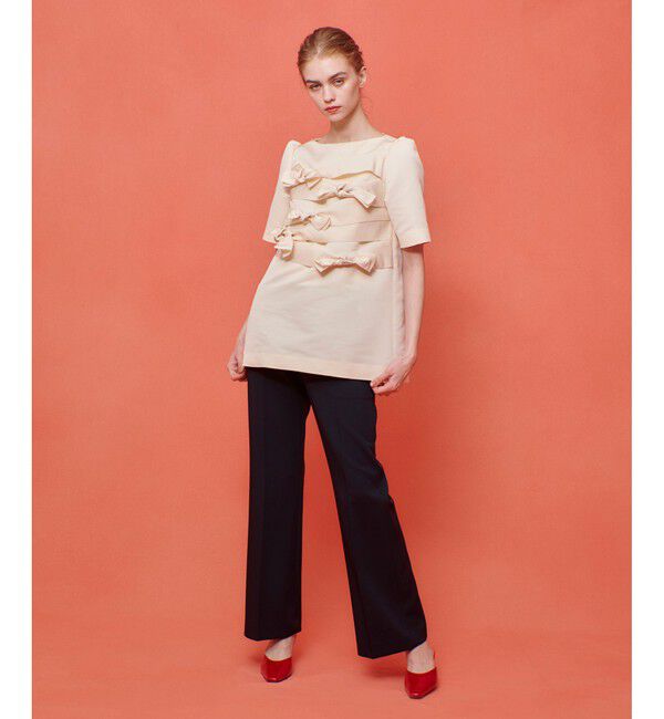 LOULOU WILLOUGHBY「【LOULOU WILLOUGHBY】ダブルクロスフレアーパンツ」|その他|