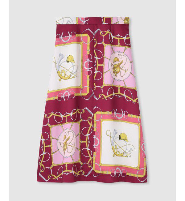 LOULOU WILLOUGHBY「【LOULOU WILLOUGHBY】RATTIジョッキープリントスカート」|フレア|