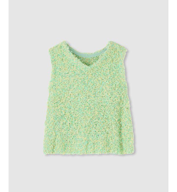 LOULOU WILLOUGHBY「【LOULOU WILLOUGHBY】リボンシャギープルオーバー」|ニット・セーター|