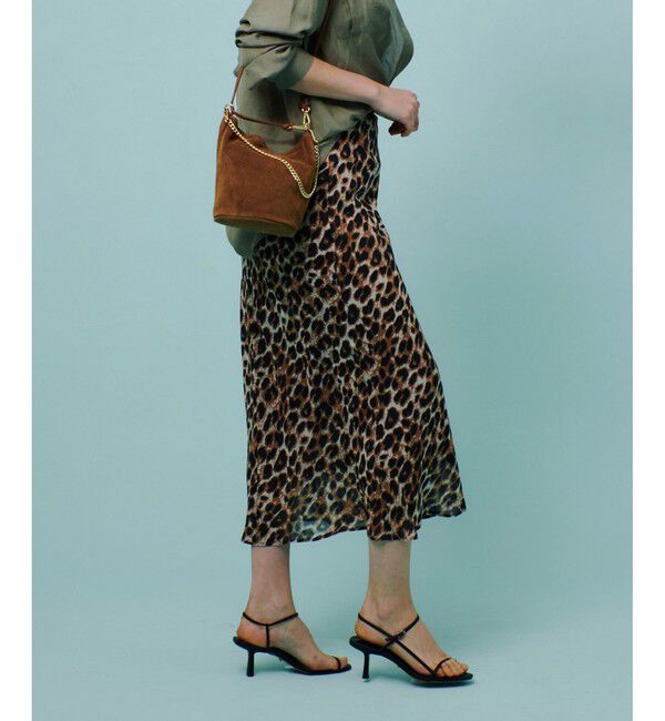 allureville「レオパードプリントナロースカート」|スカート|