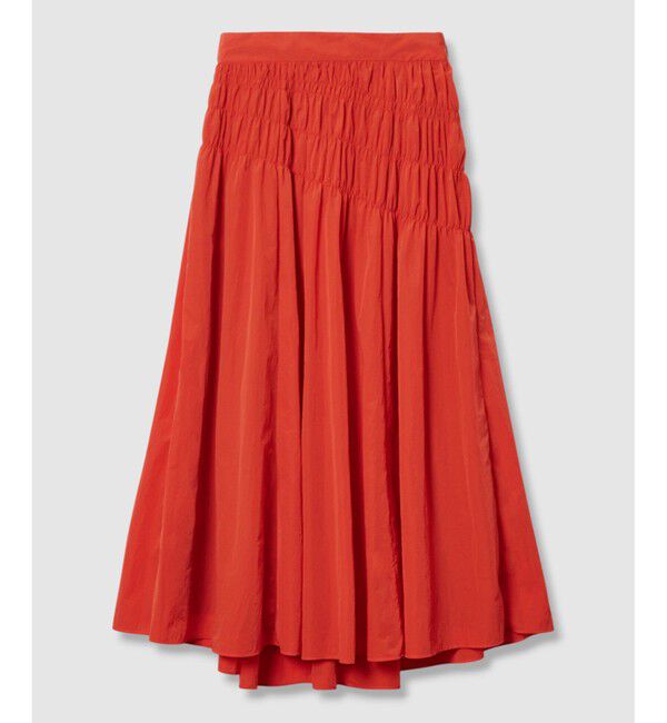 allureville「ナイロンタフタシャーリングスカート」|スカート|