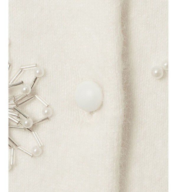 LOULOU WILLOUGHBY「【LOULOU WILLOUGHBY】ビーズフラワーカーディガン」|カーディガン|