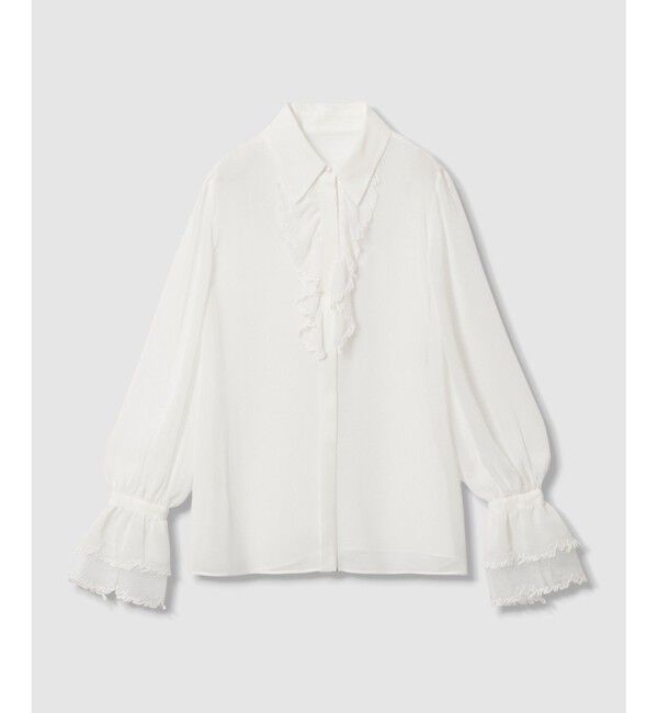 LOULOU WILLOUGHBY「【LOULOU WILLOUGHBY】レタード刺繍ブラウス」|シャツ・ブラウス|